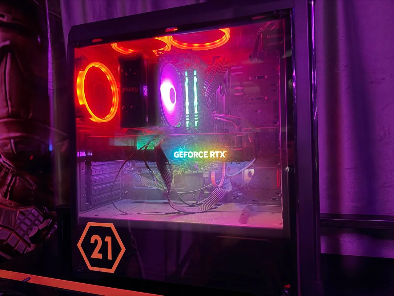Компьютер (системник): i5-11400F / 16GB DDR4 / AOC 27" 2K 165Hz / SSD 1TB + HDD 1TB