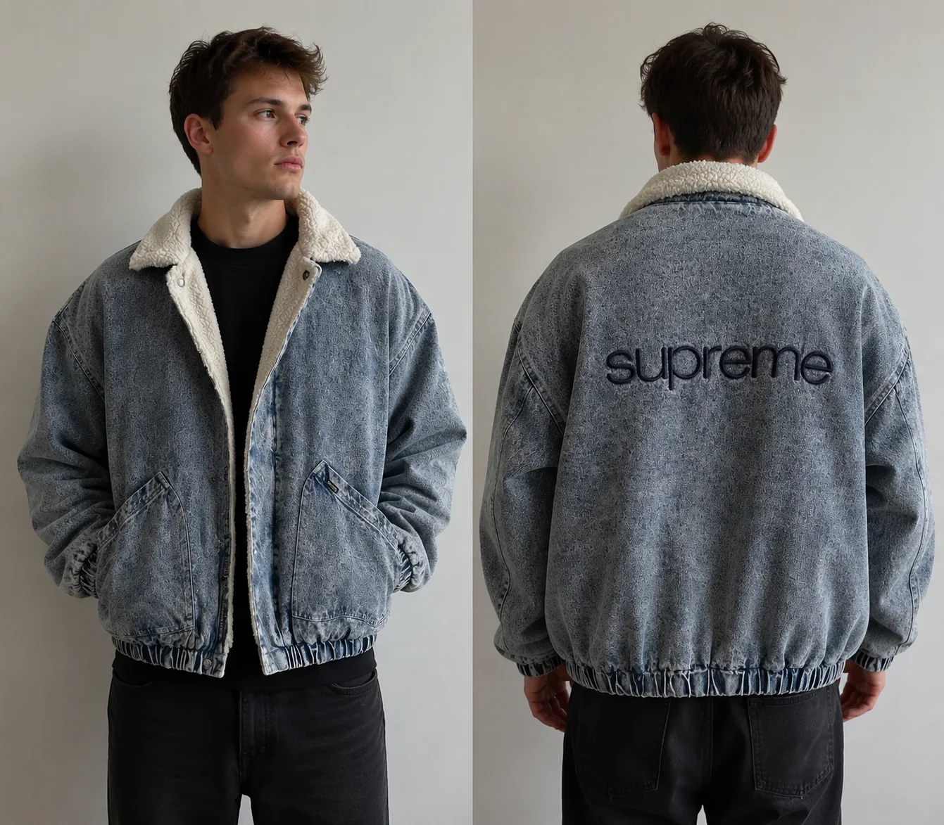 Джинсовый бомбер Supreme - изображение 1