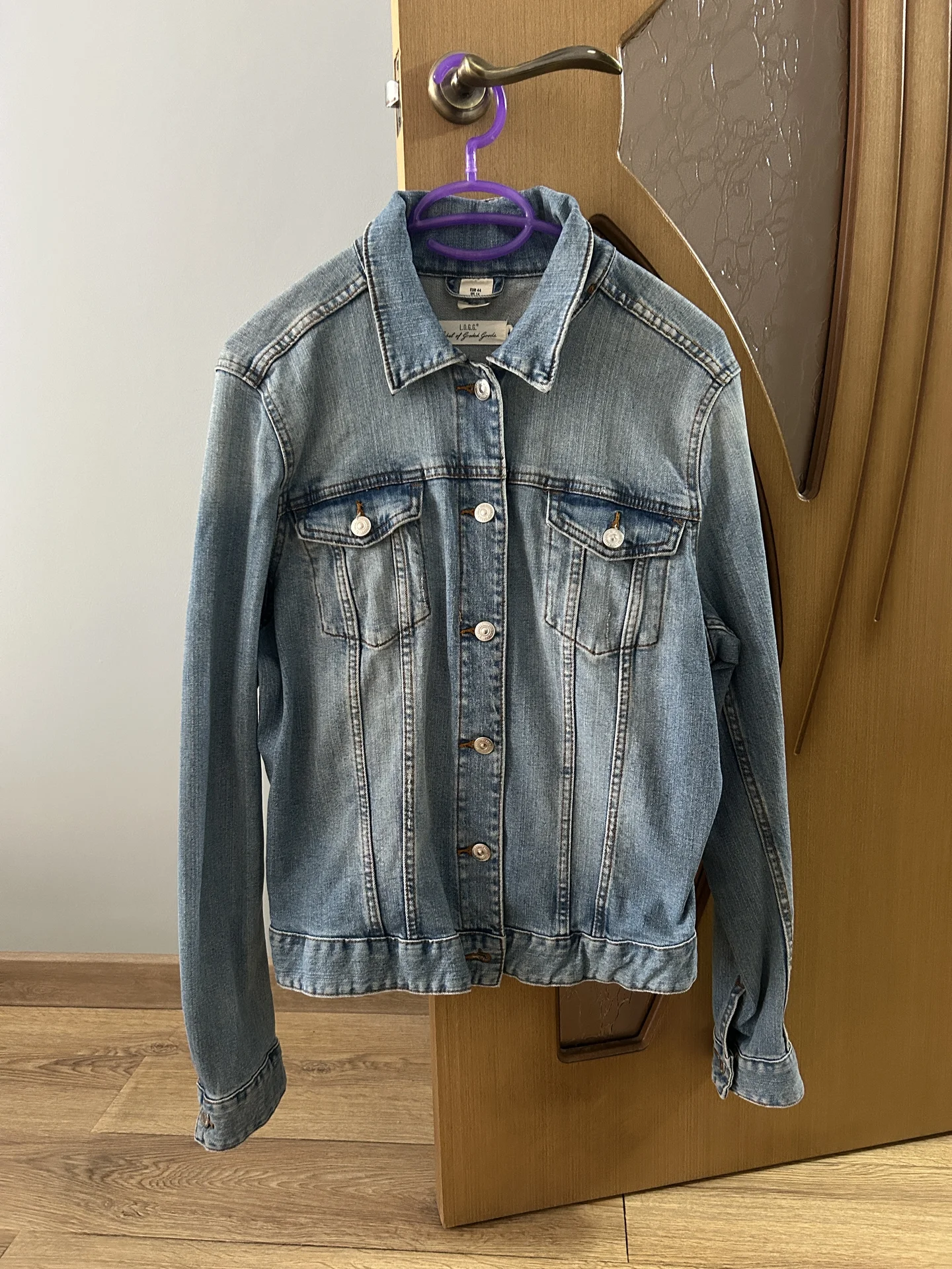 Джинсовая куртка H&M 48/50 - миниатюра 4