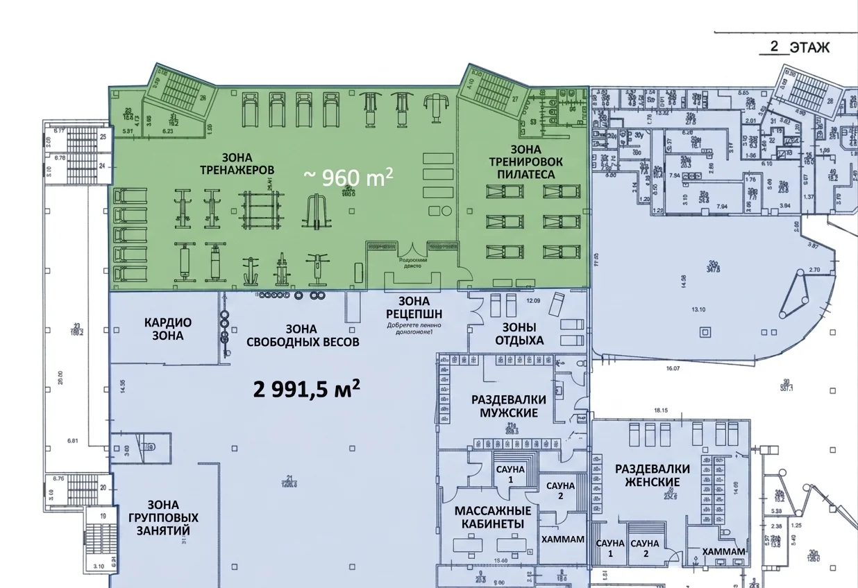 Сдаётся под Фитнес, Спорт, Развлечения, Услуги и пр., 2991.5 м² - миниатюра 17