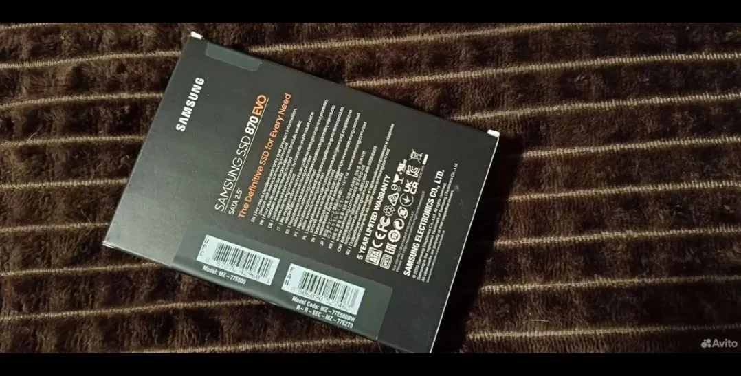 SSD накопитель Samsung 250гб,500гб новые - миниатюра 2