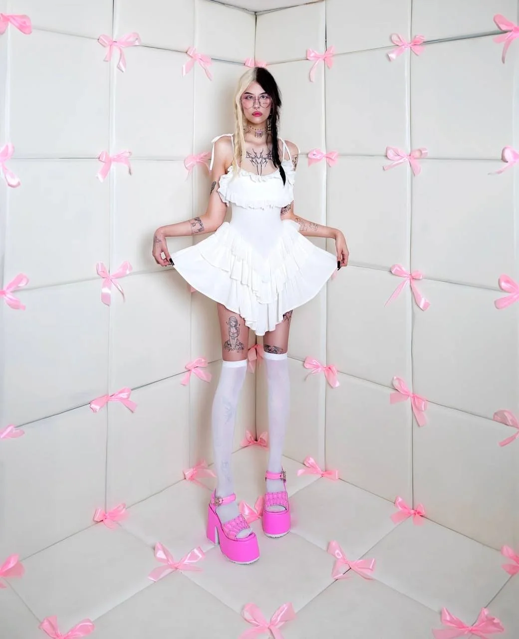 платье NYMPHET white KOTÊK HAUTE - миниатюра 2