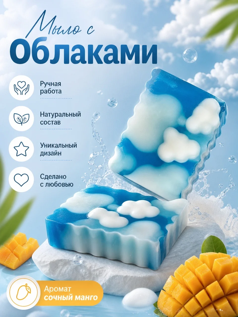 Мыло ручной работы Облако - изображение 1