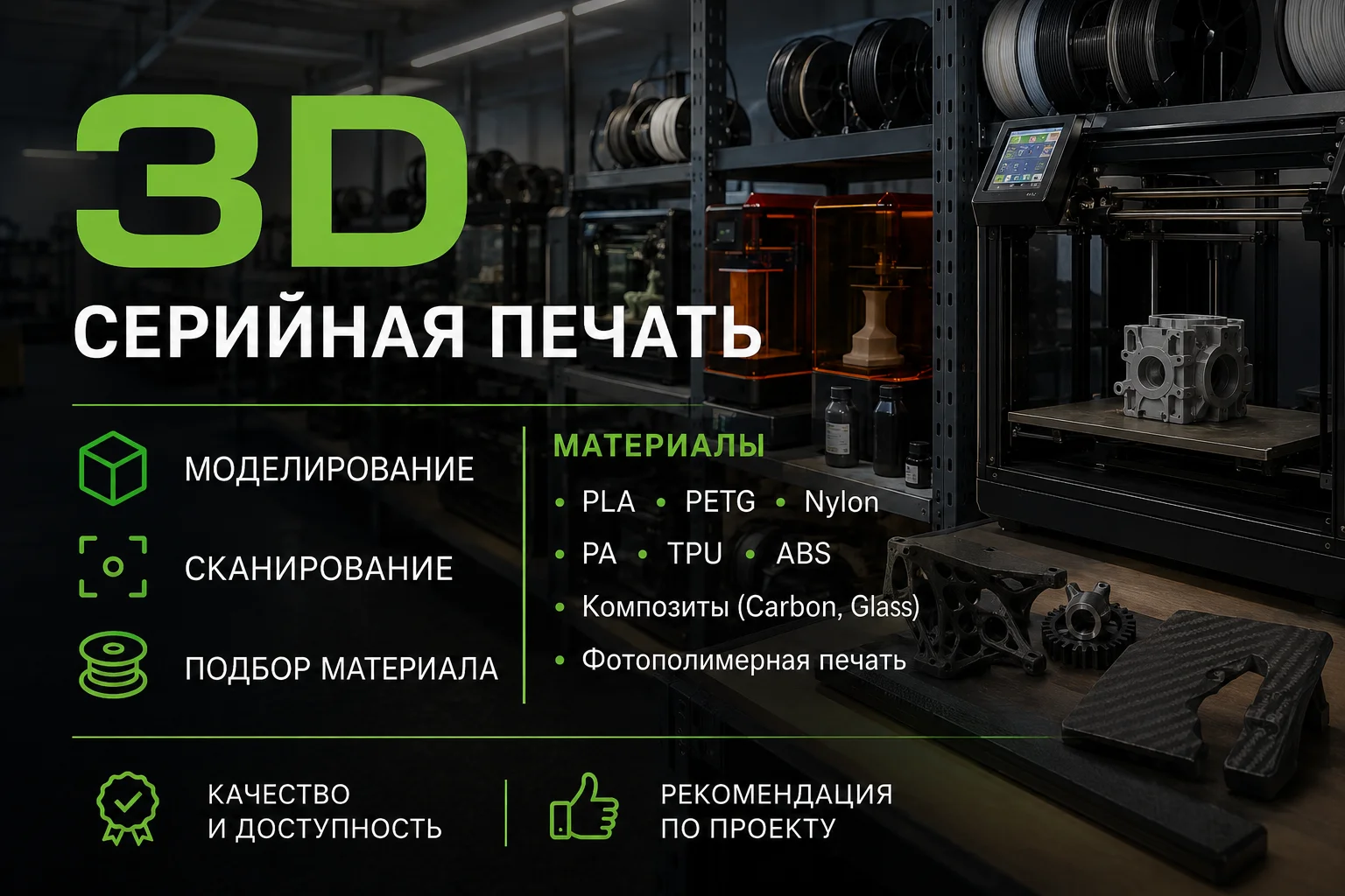 серийная 3D печать