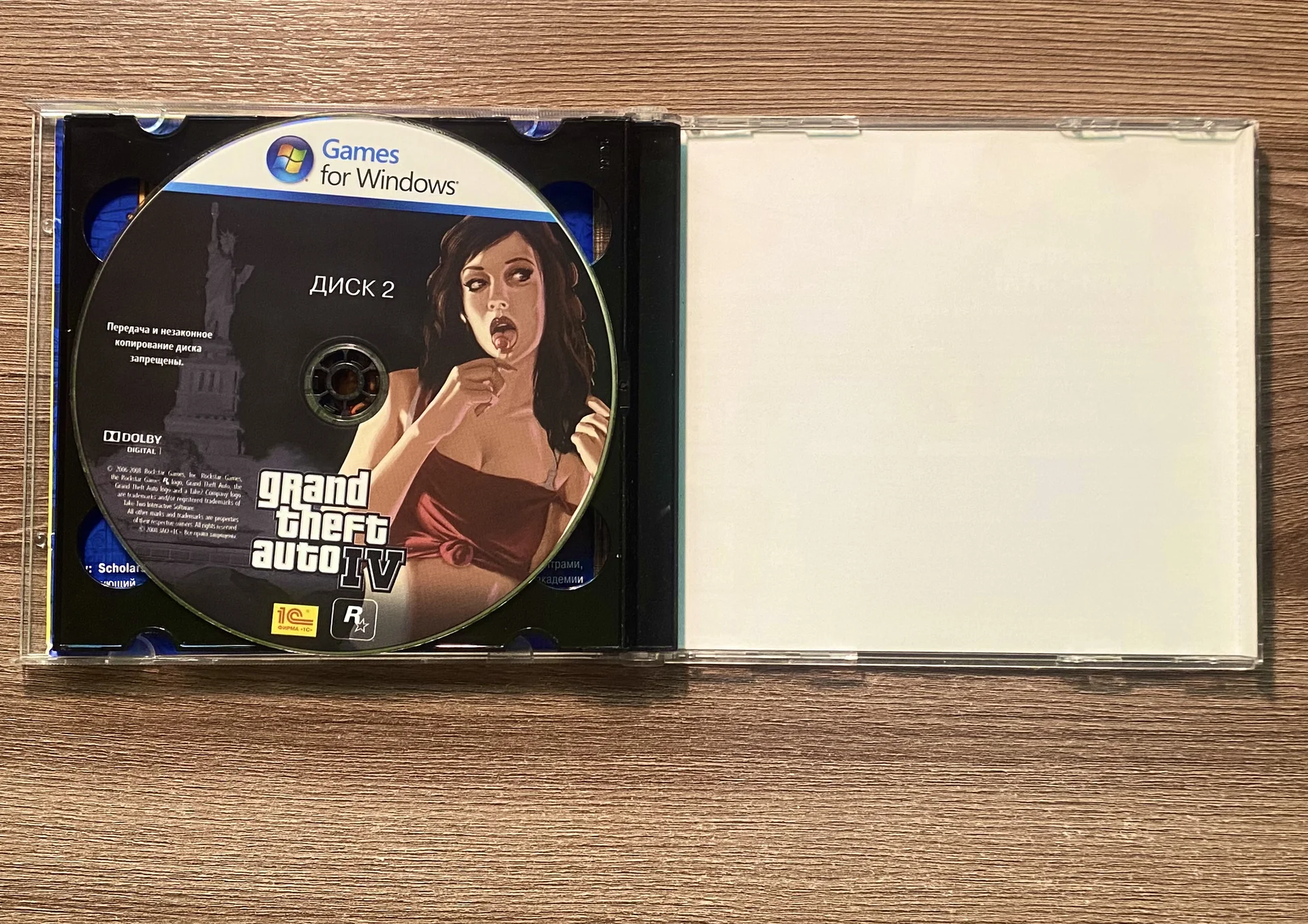 Лицензированный диск GTA IV (4) для pc - миниатюра 3