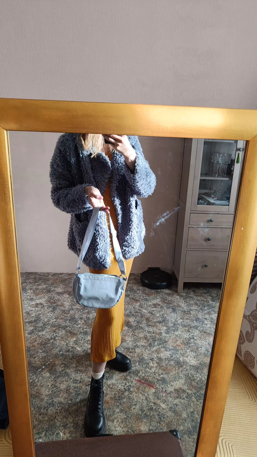 Платье лапша+ куртка барашек+СУМКА В ПОДАРОК - миниатюра 2