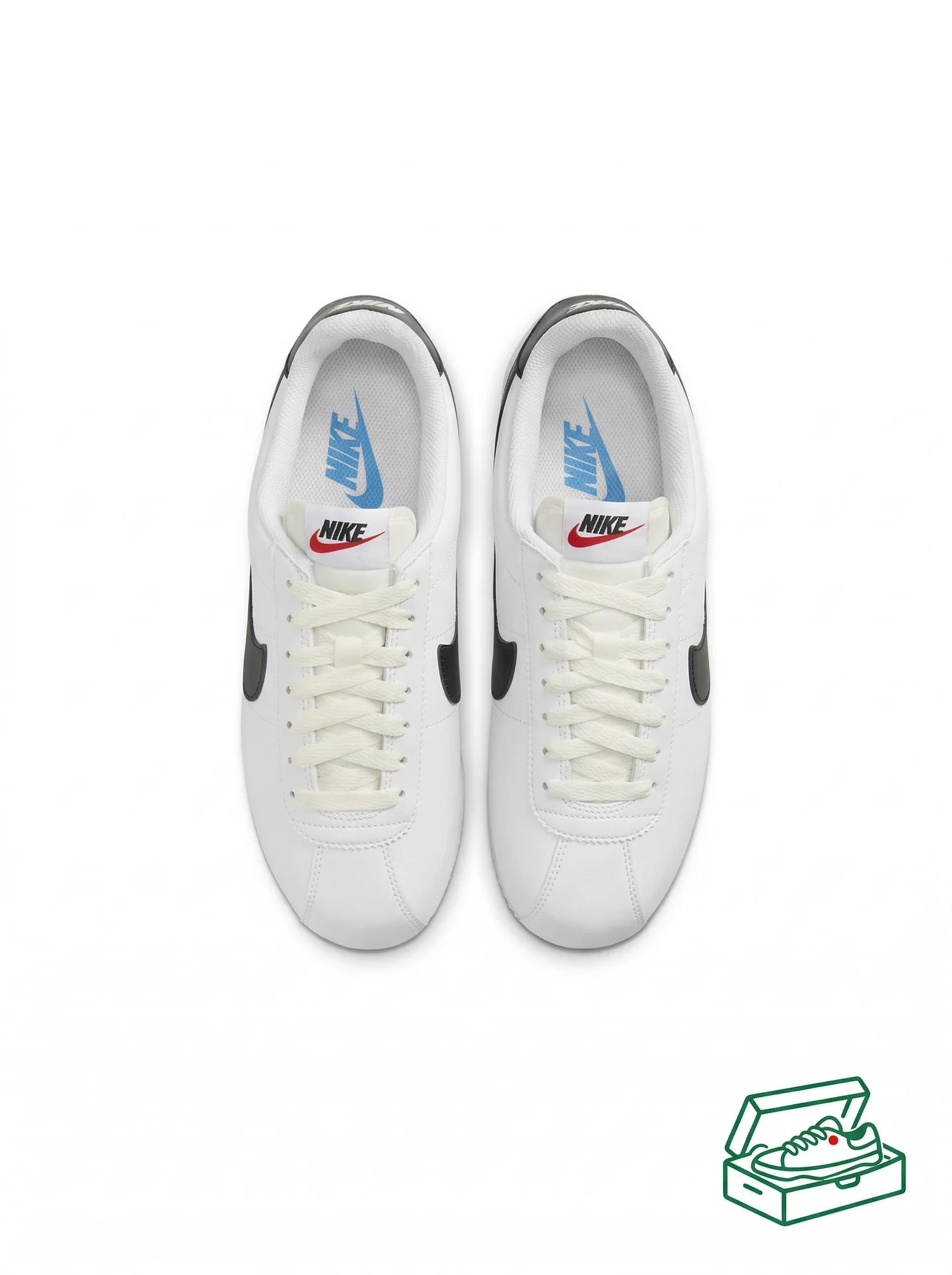 Кроссовки nike Cortez белые оригинал - миниатюра 3