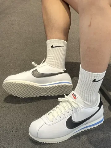 Кроссовки nike Cortez белые оригинал - миниатюра 7