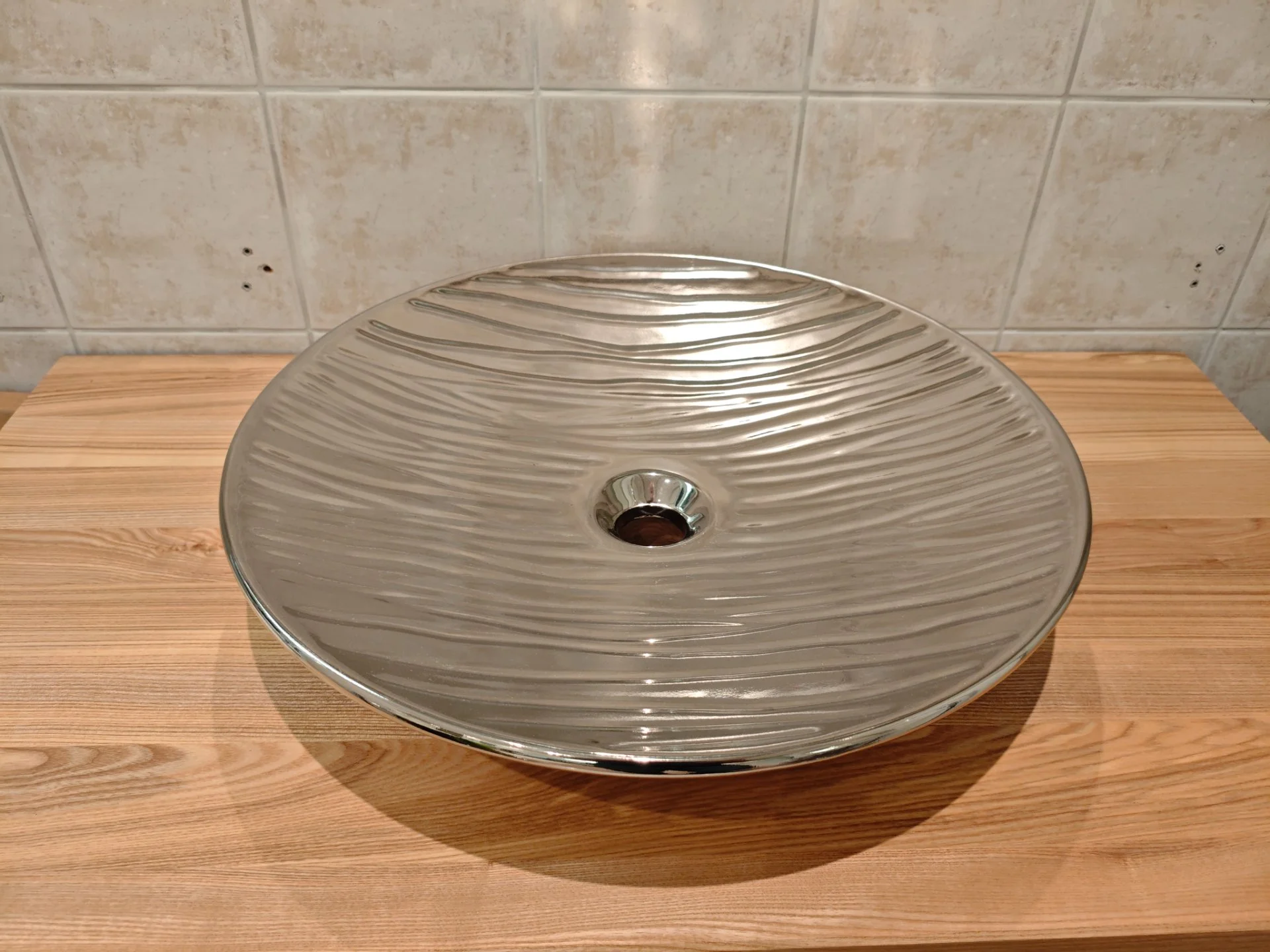 Раковина Hidra Ceramica накладная D50 см. Silver - изображение 1