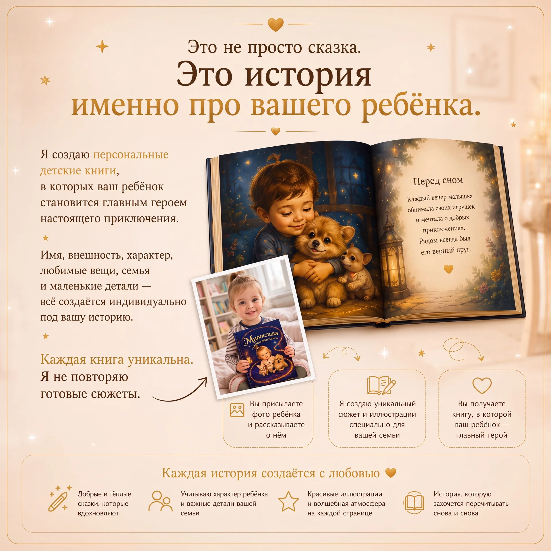 Детская сказка, где главный герой - Ваш ребёнок🧸 - миниатюра 2