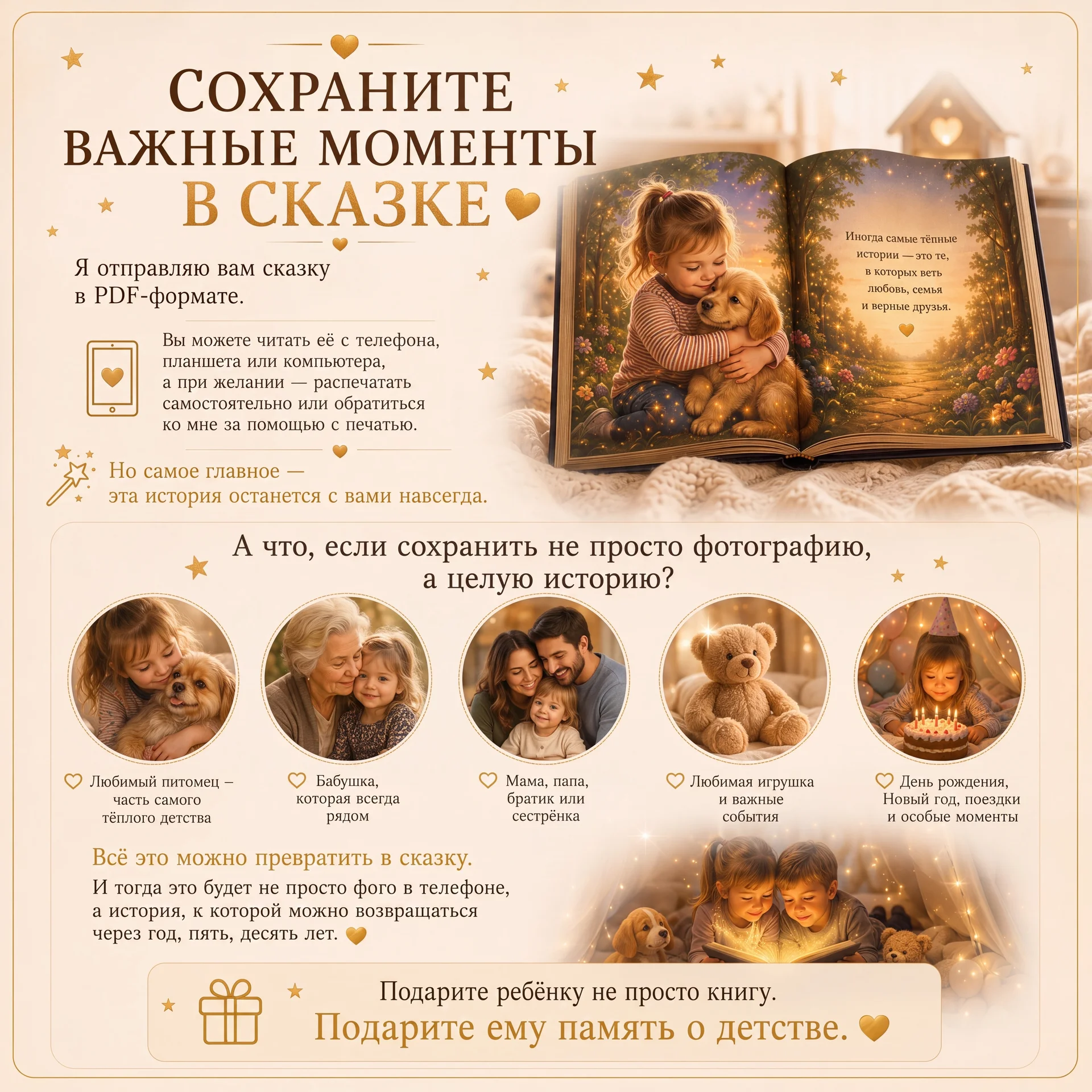 Детская сказка, где главный герой - Ваш ребёнок🧸 - миниатюра 3