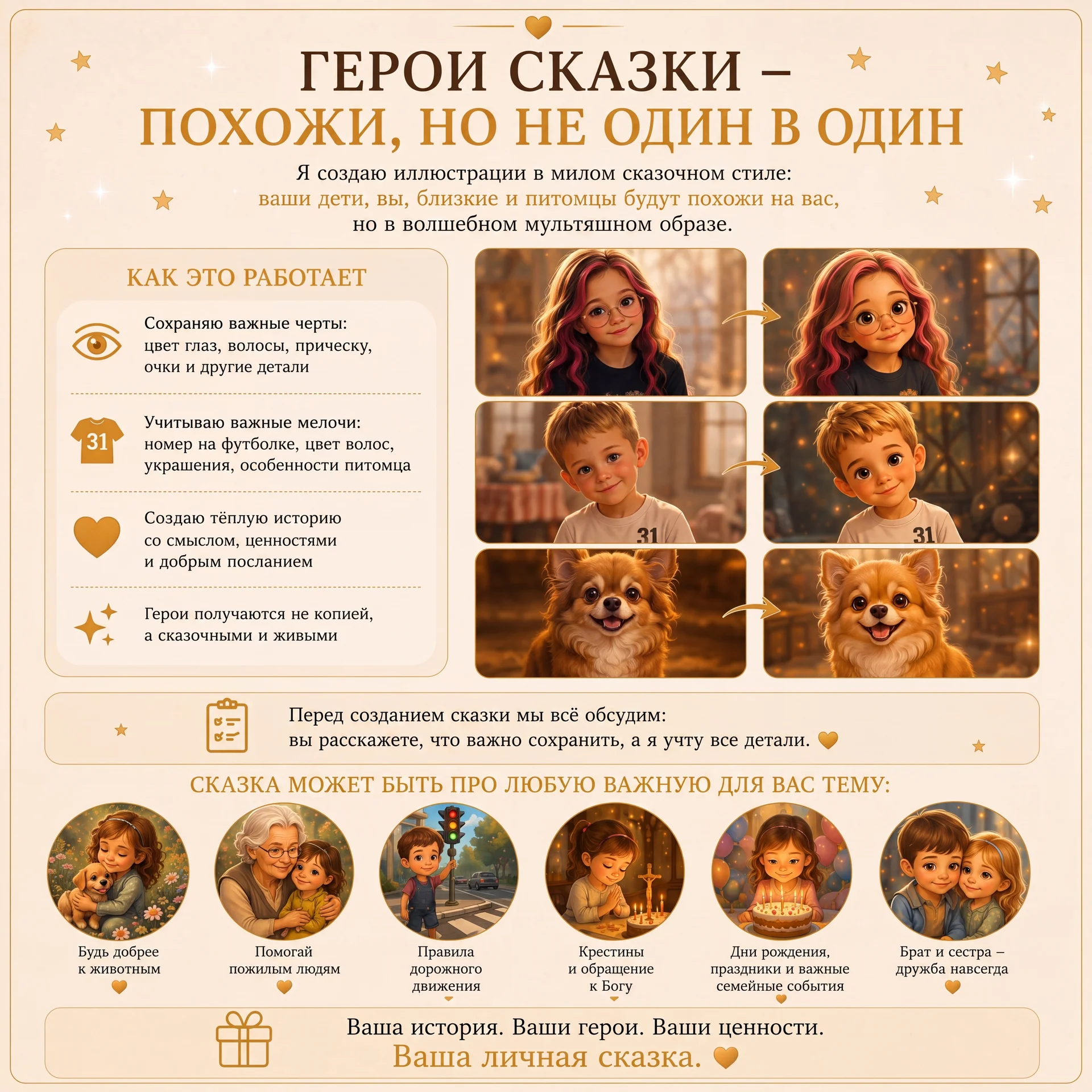 Детская сказка, где главный герой - Ваш ребёнок🧸 - миниатюра 4