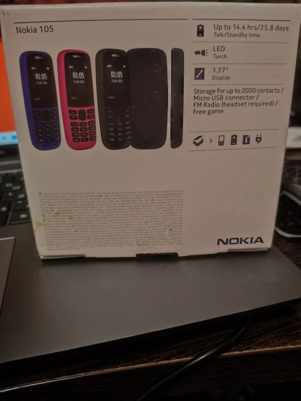 Мобильный телефон Nokia 105SS Black (ТА-1203) В отличном состоянии - миниатюра 4