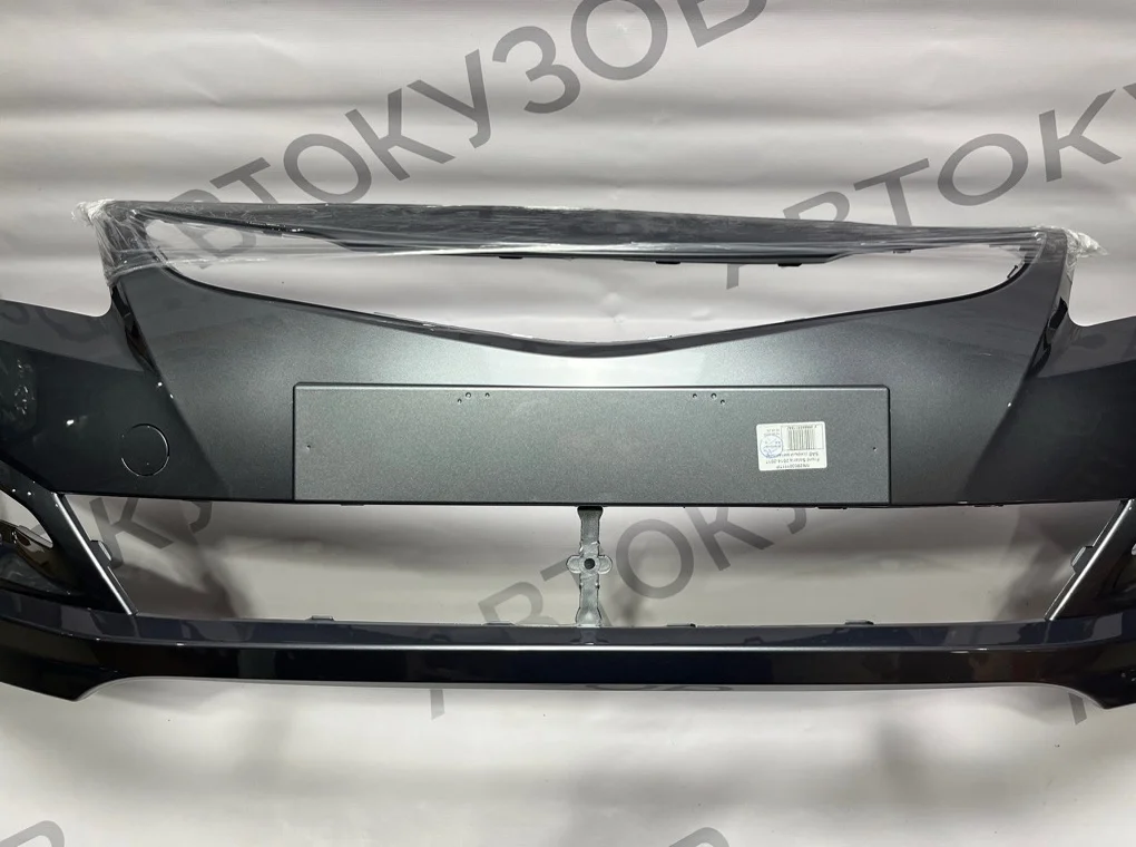 Бампер передний Hyundai Solaris 2014-2017 - миниатюра 4