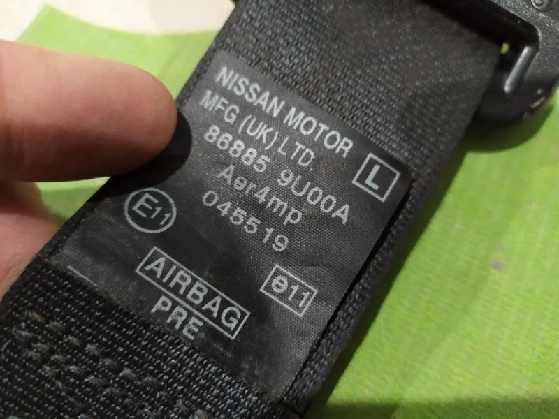 Ремень безопасности с пиропатроном Nissan Note 2006 - миниатюра 5