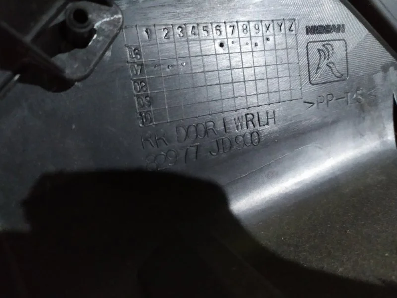 Обшивка двери задней левой Nissan Qashqai 2006-2013 - миниатюра 5