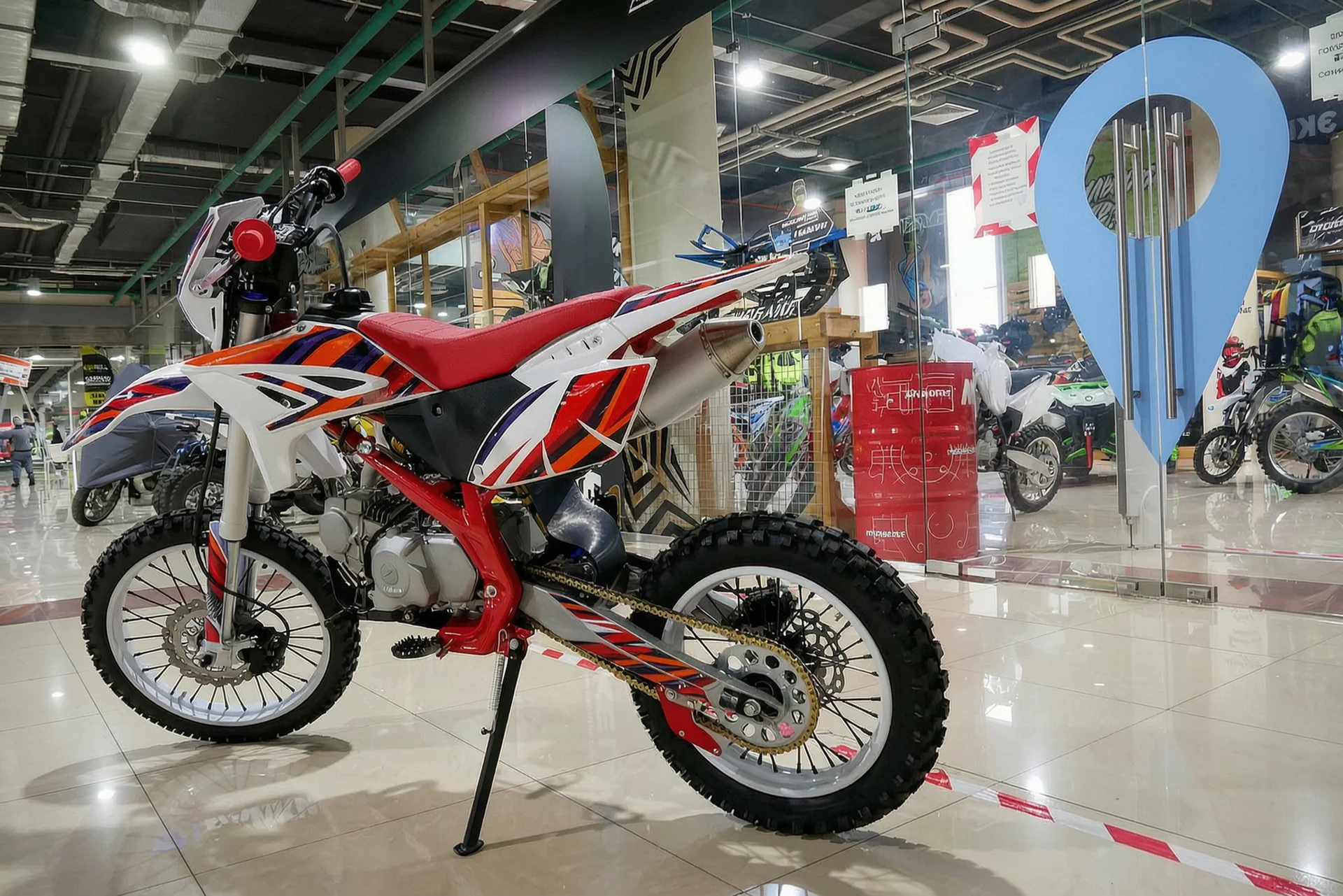 Мотоцикл питбайк BRZ X3 125cc - миниатюра 3