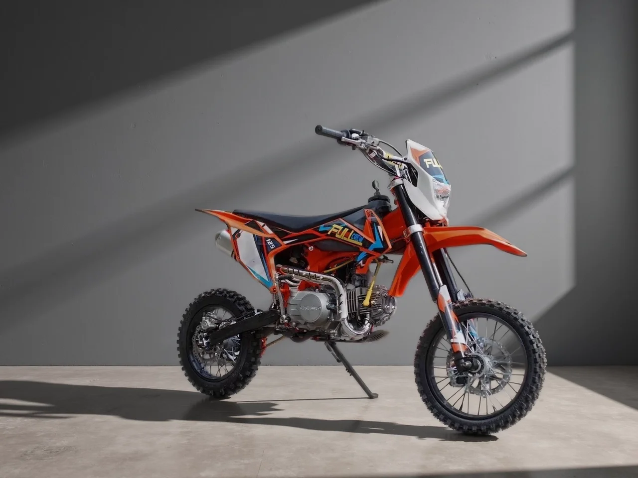 Мотоцикл питбайк Full Crew FC125e 14/12 Оранжевый - изображение 1