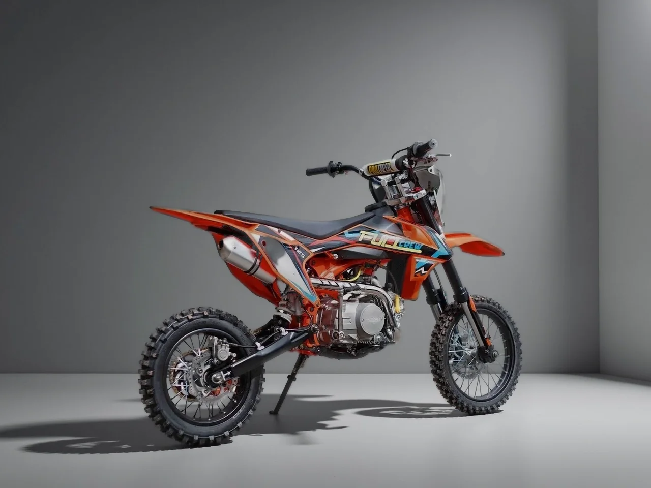 Мотоцикл питбайк Full Crew FC125e 14/12 Оранжевый - миниатюра 3