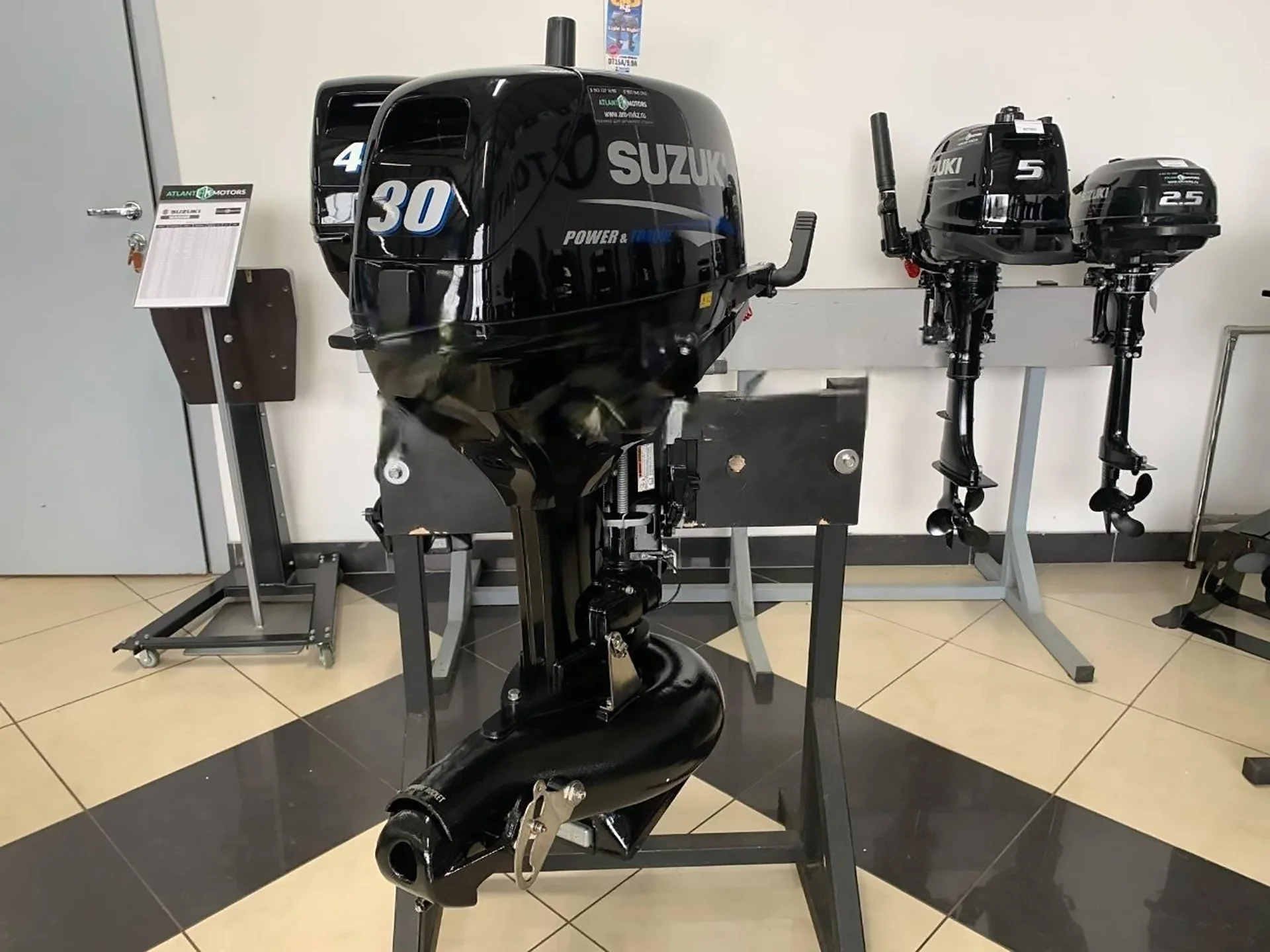 Лодочный мотор Suzuki DT30S Jet Marine Rocket - миниатюра 3
