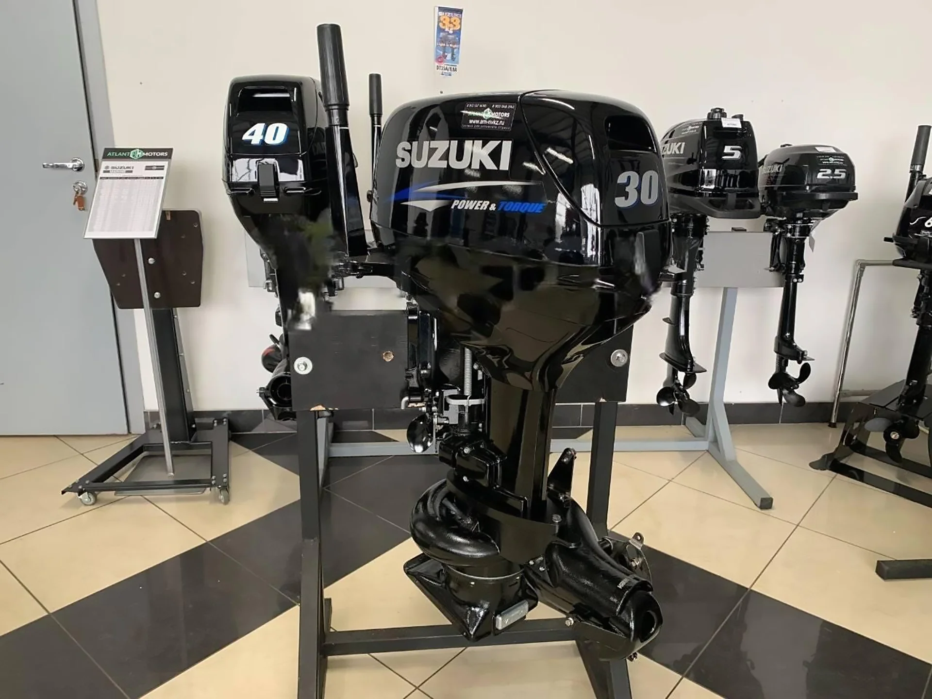 Лодочный мотор Suzuki DT30S Jet Marine Rocket - миниатюра 4