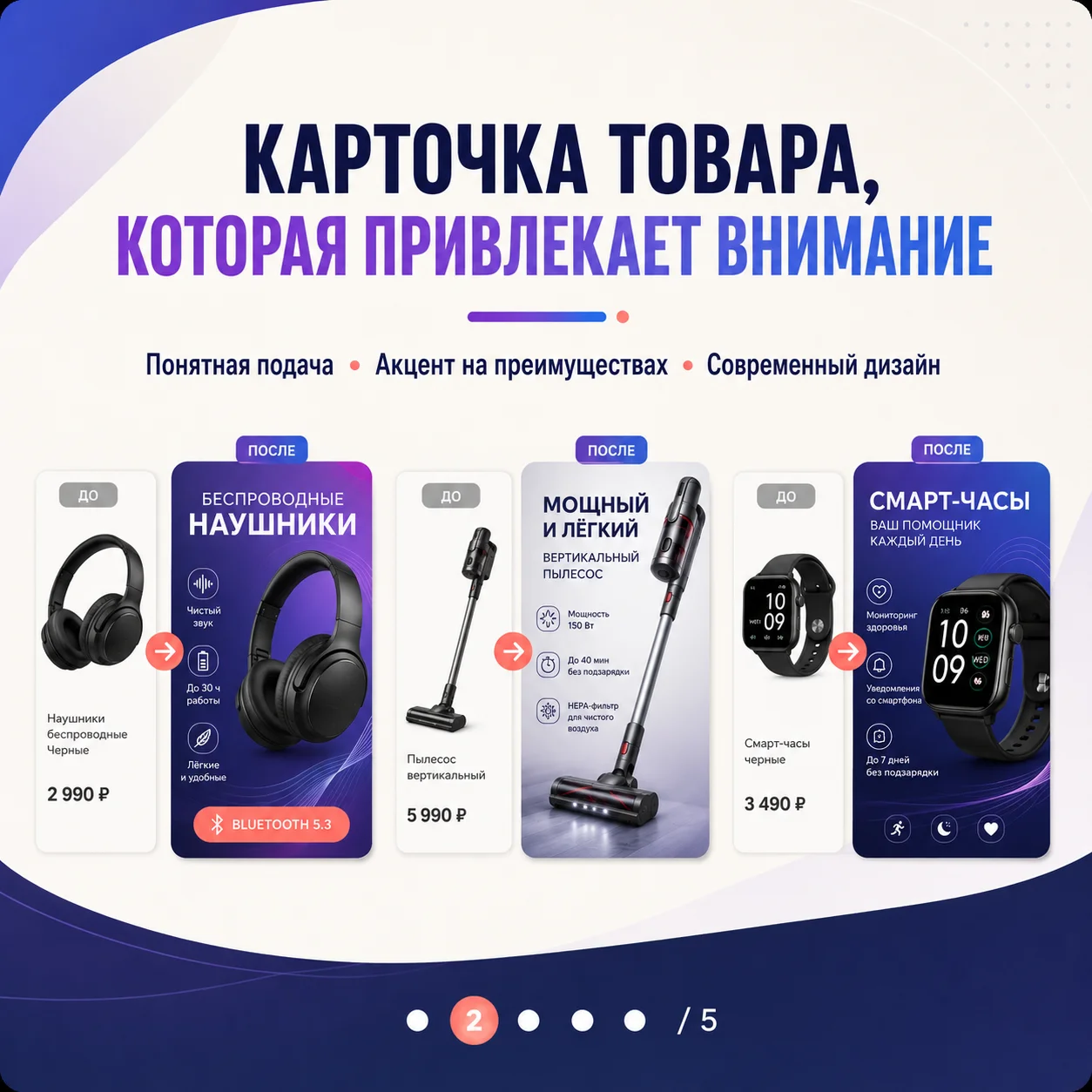 Инфографика для карточек товаров — от 300 ₽ - миниатюра 2