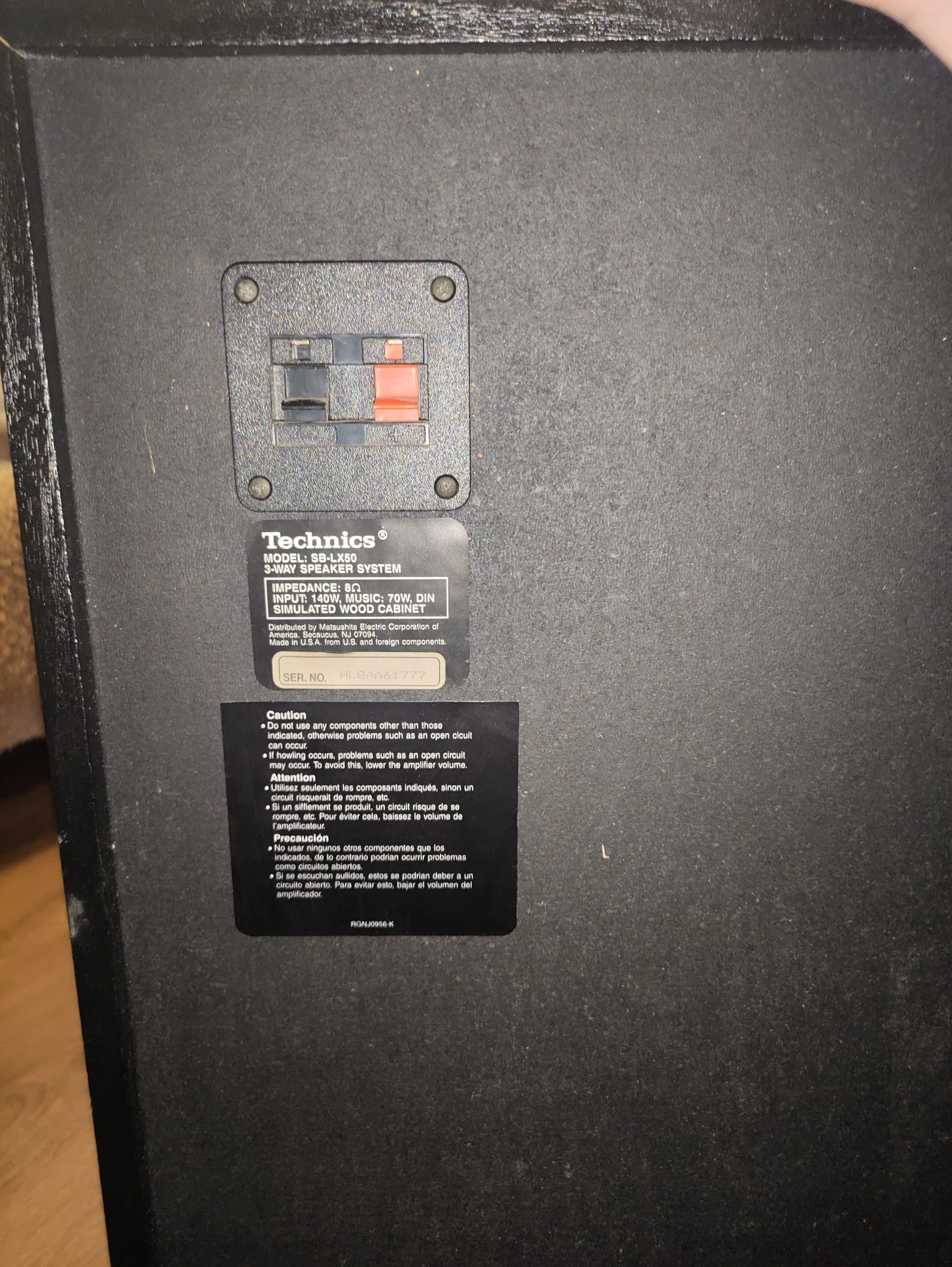 Колонки Technics Sb-Lx50 - миниатюра 3