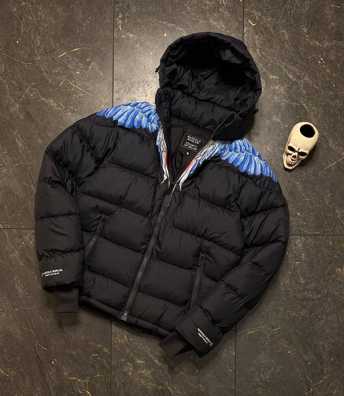 пуховик Marcelo Burlon - миниатюра 2