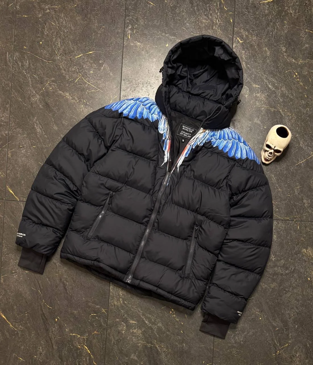 пуховик Marcelo Burlon - миниатюра 3