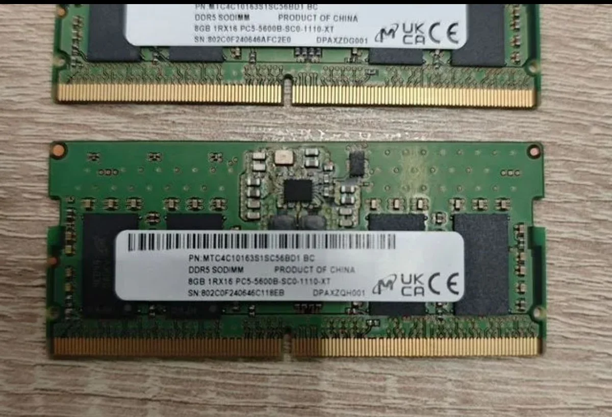 Оперативная память Micron 8Gb DDR5 So-dimm - изображение 1
