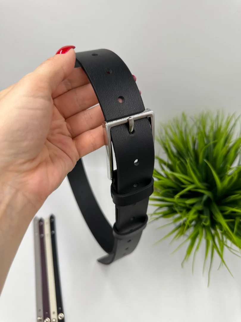 Ремень женский из натуральной кожи - миниатюра 4