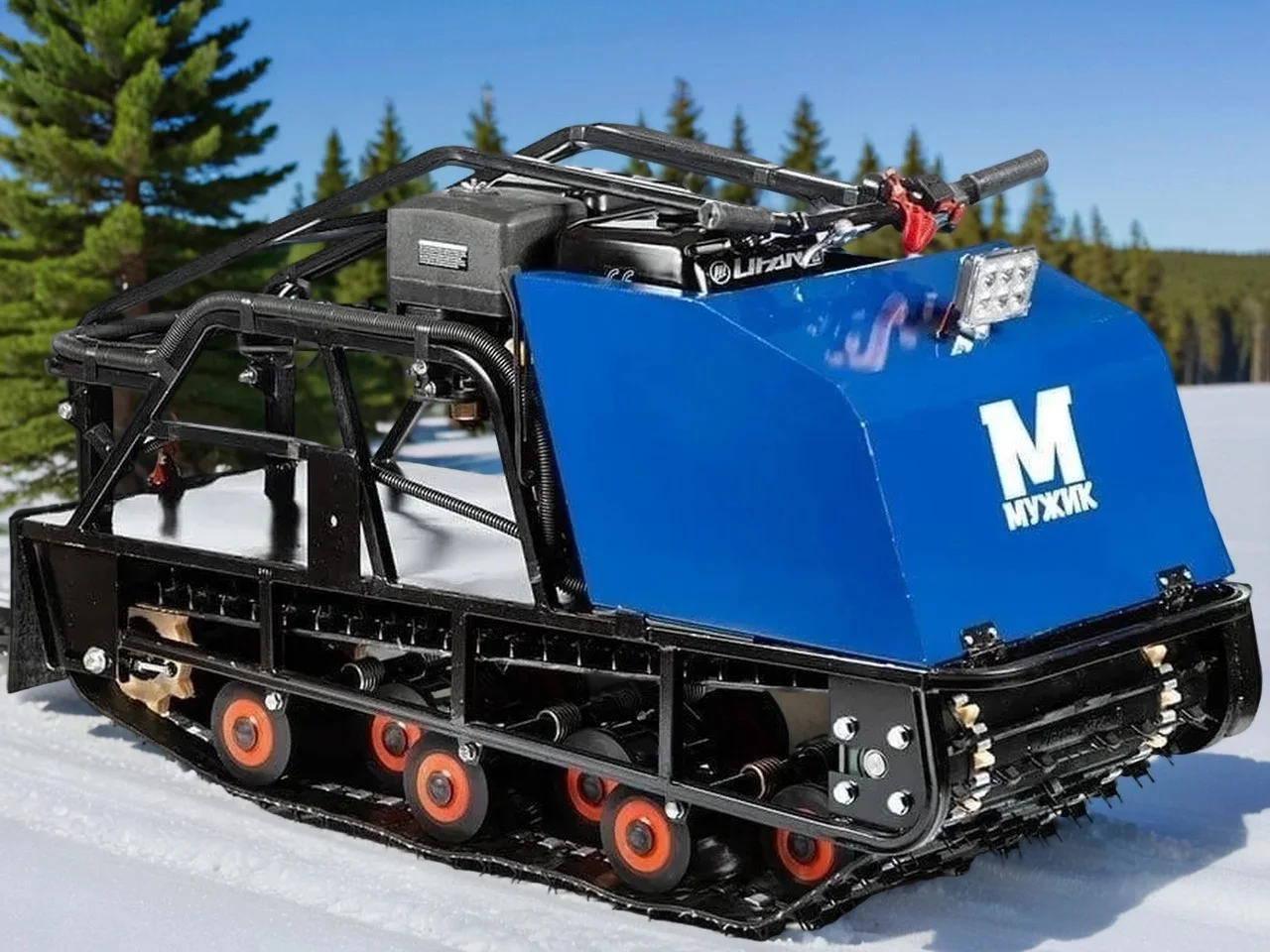 Мотобуксировщик Мужик М500 Мини 9 л.с - миниатюра 3