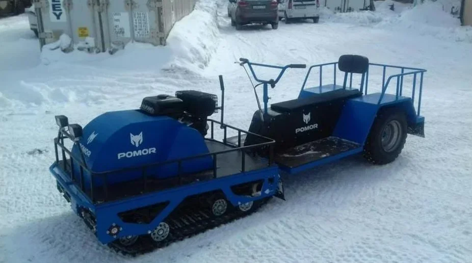 Мотобуксировщик Pomor Помор M-650 K20 - миниатюра 2