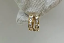 золотые серьги - изображение 1