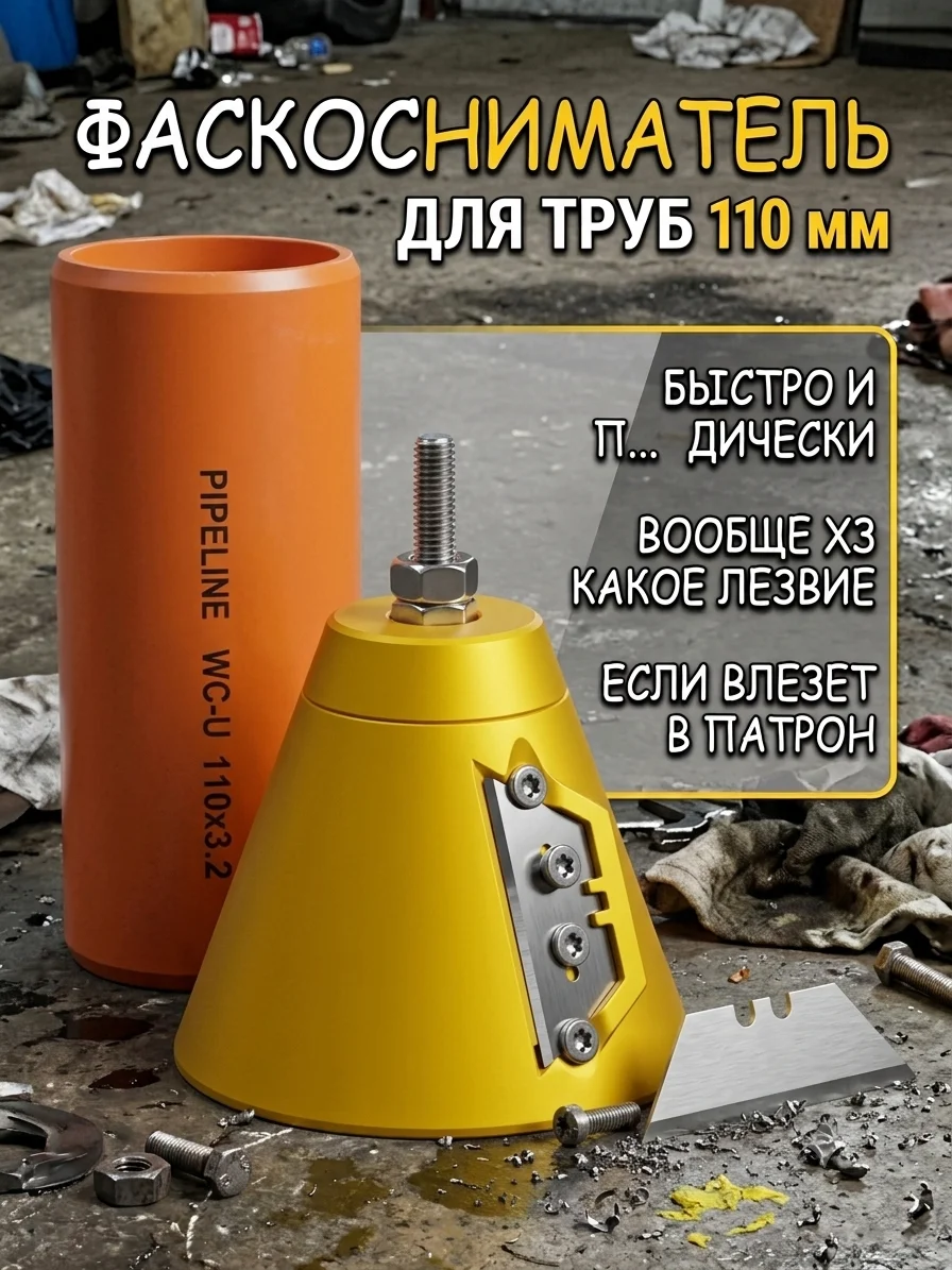 Фаскосниматель для канализационных труб - изображение 1
