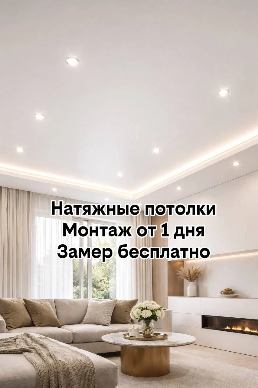 натяжные потолки /ремонт квартир - миниатюра 12