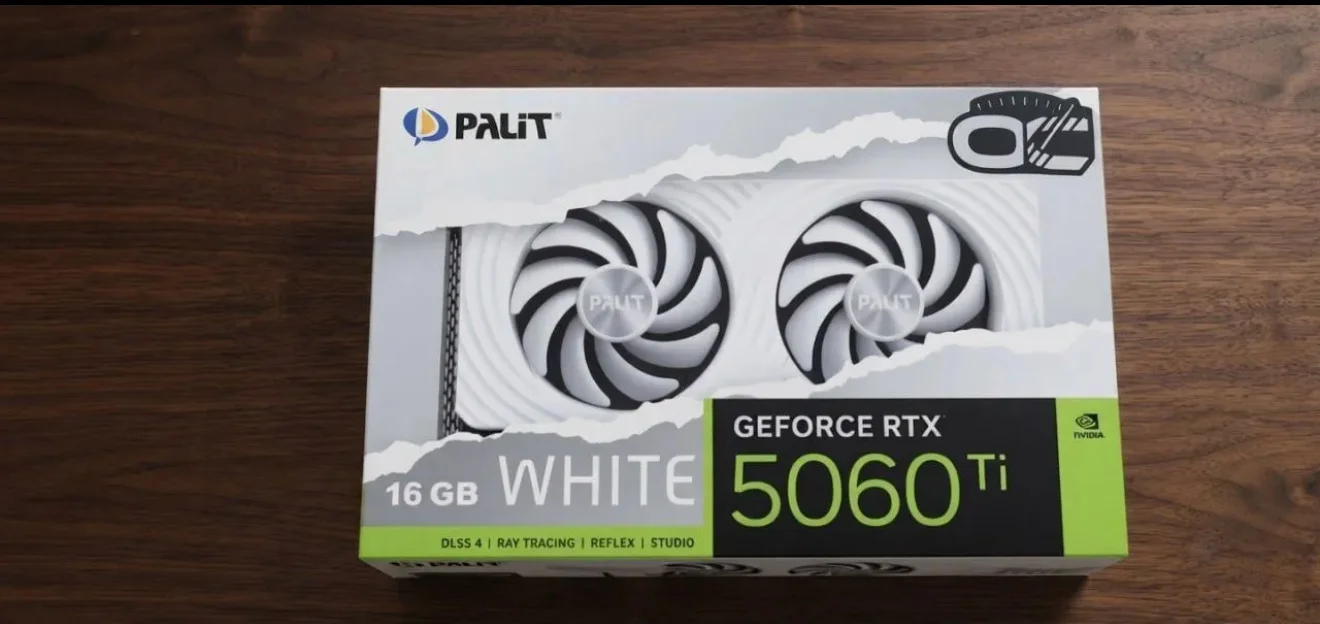 Видеокарта Palit RTX 5060ti 16Gb White OC - миниатюра 3