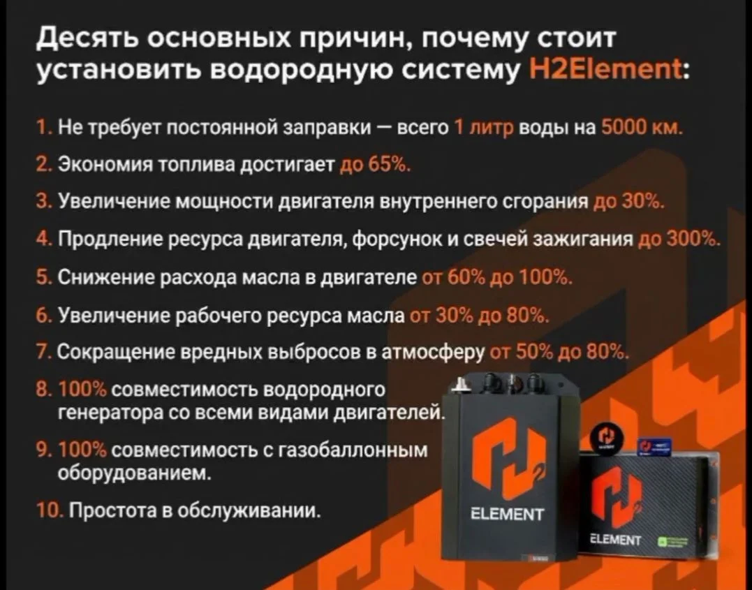 Водородные системы H2ELEMENT - изображение 1