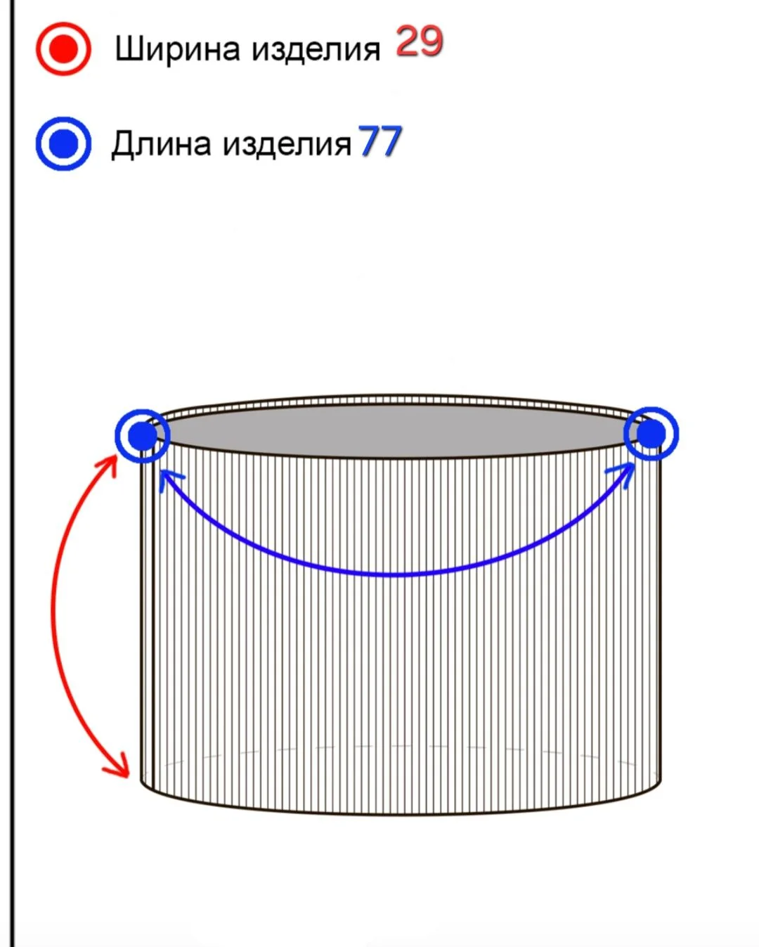 Шарф снуд вязаный - миниатюра 4