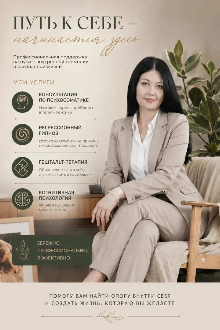 Психолог, психосоматолог оффлайн и онлайн консультации - изображение 1