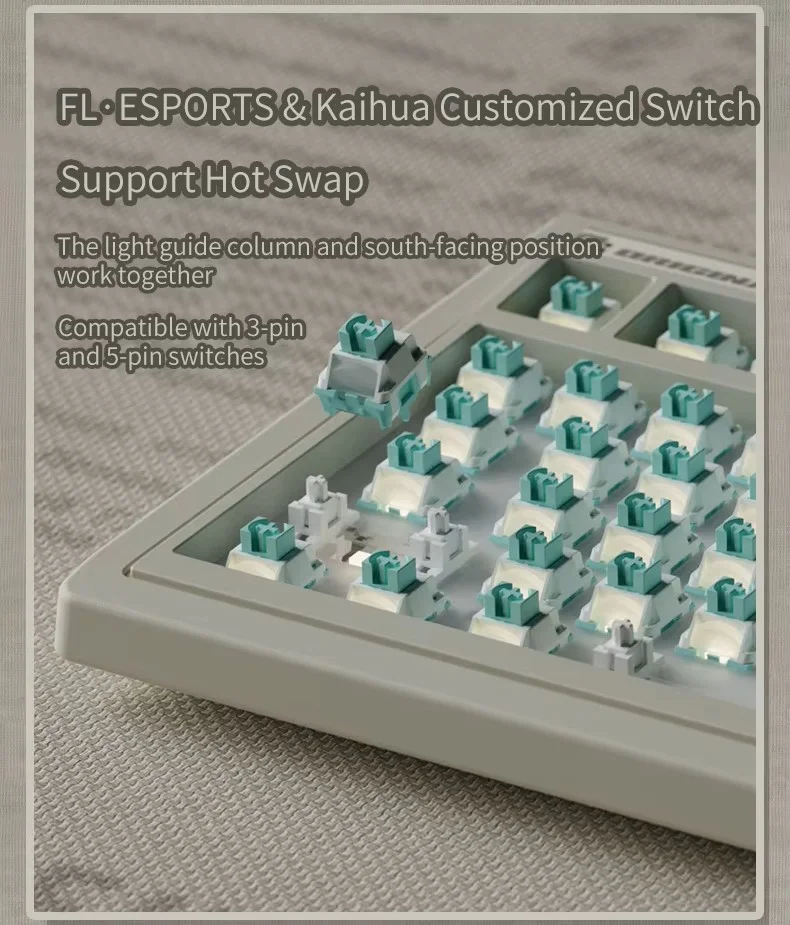 Механическая клавиатура FL esports OG104 silent - миниатюра 8
