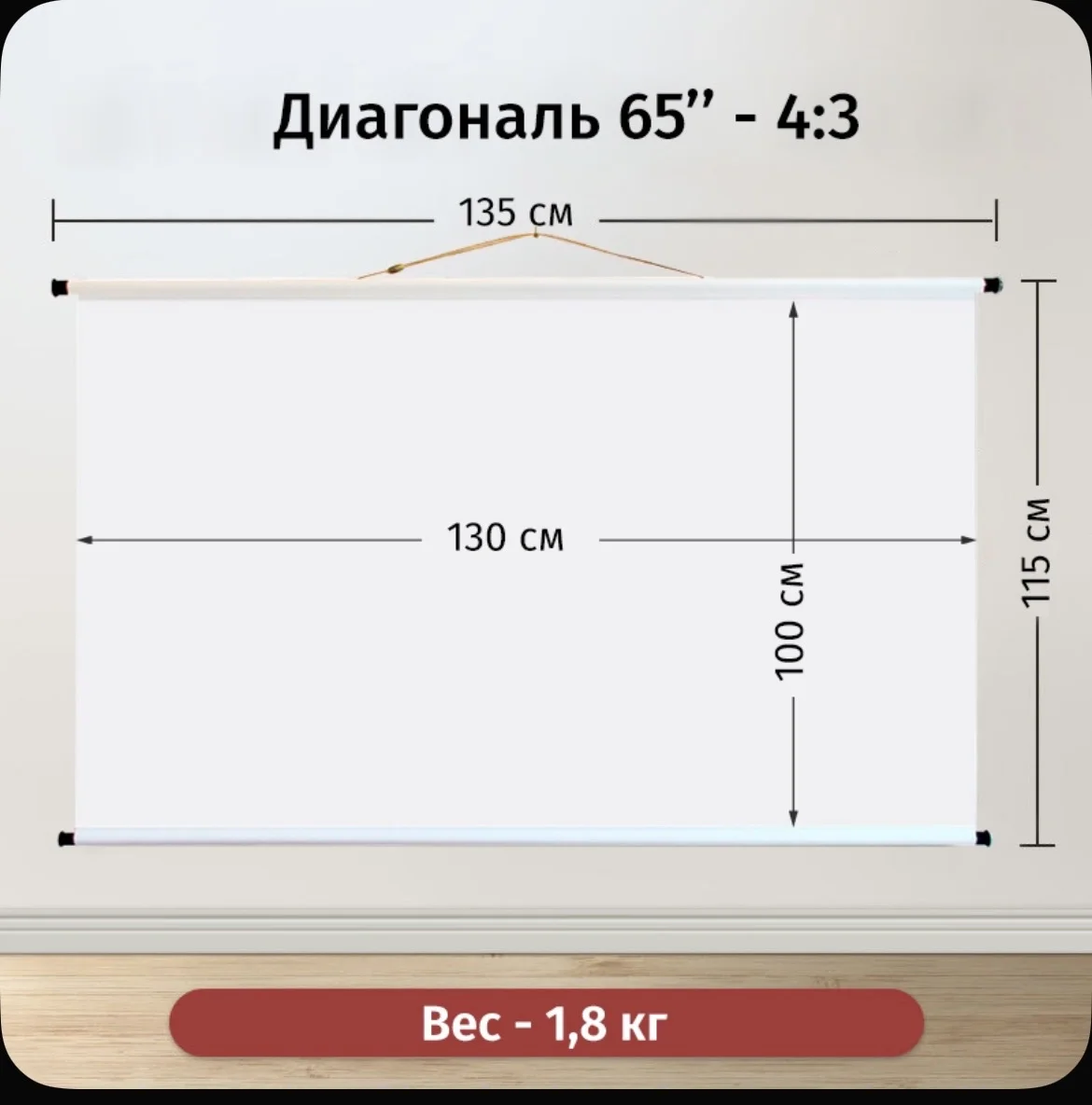 экран для проектора; проектор - миниатюра 2
