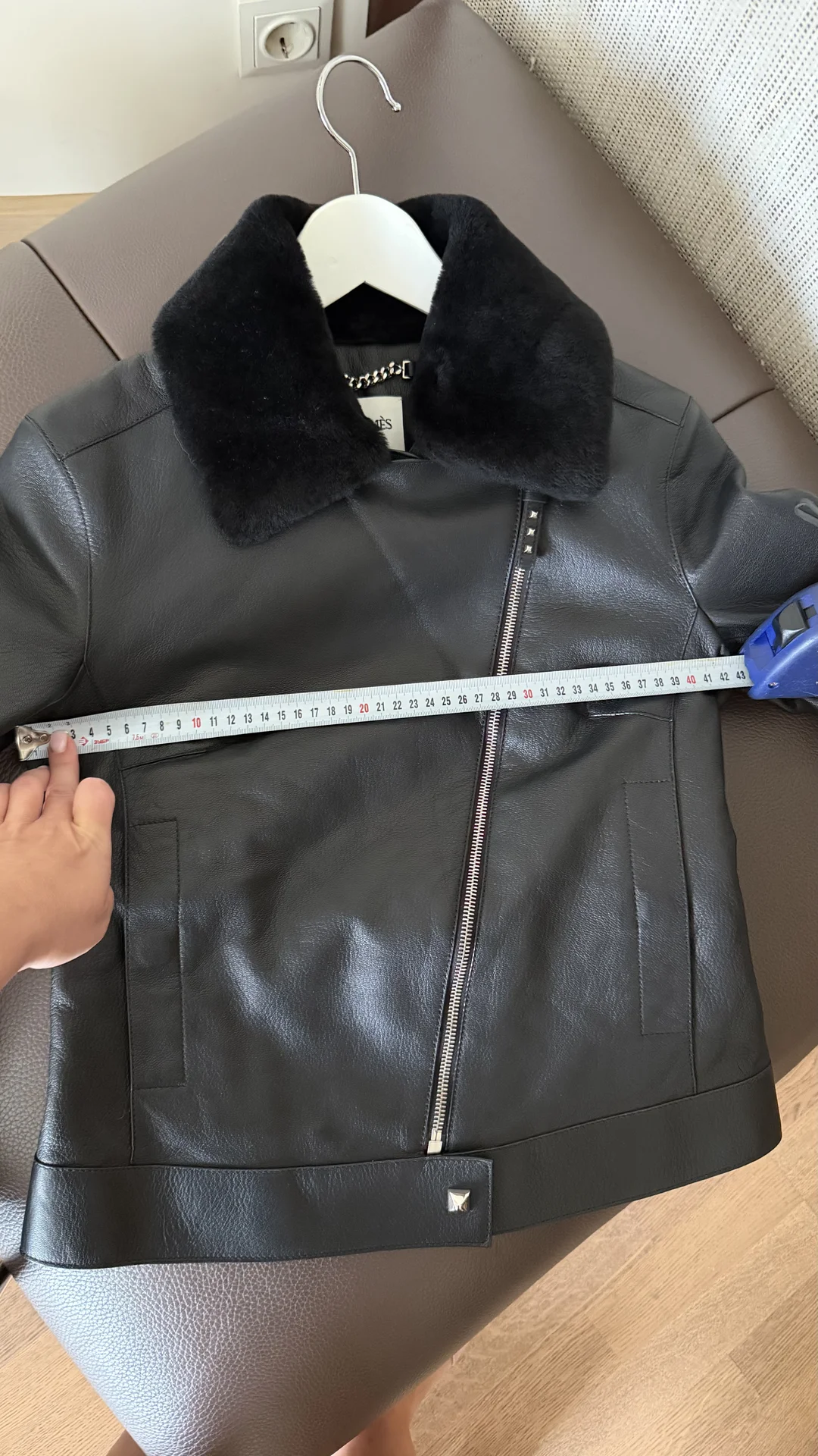 утепленная кожаная куртка HERMES оригинал новая 36 - миниатюра 10