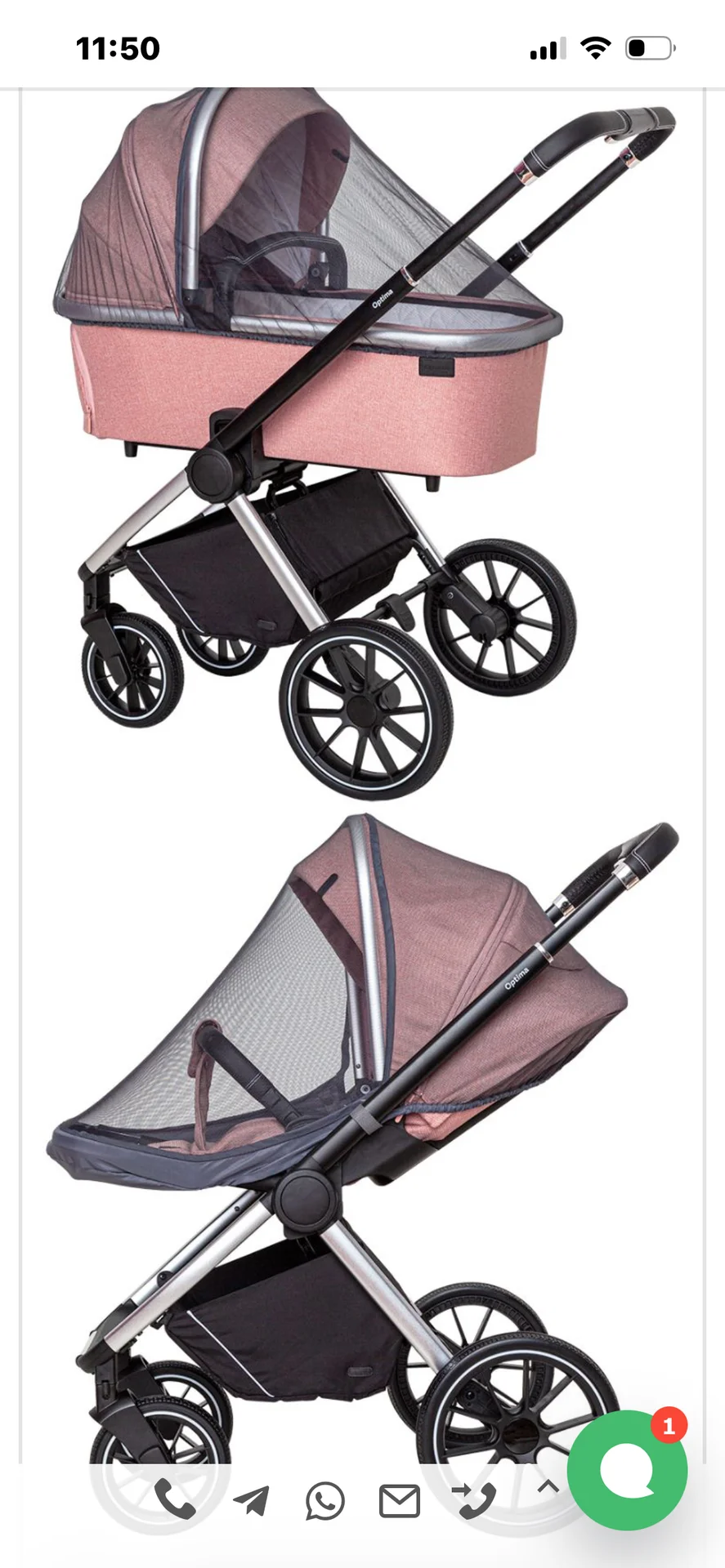 Коляска 2 в 1 carrello optima - миниатюра 8