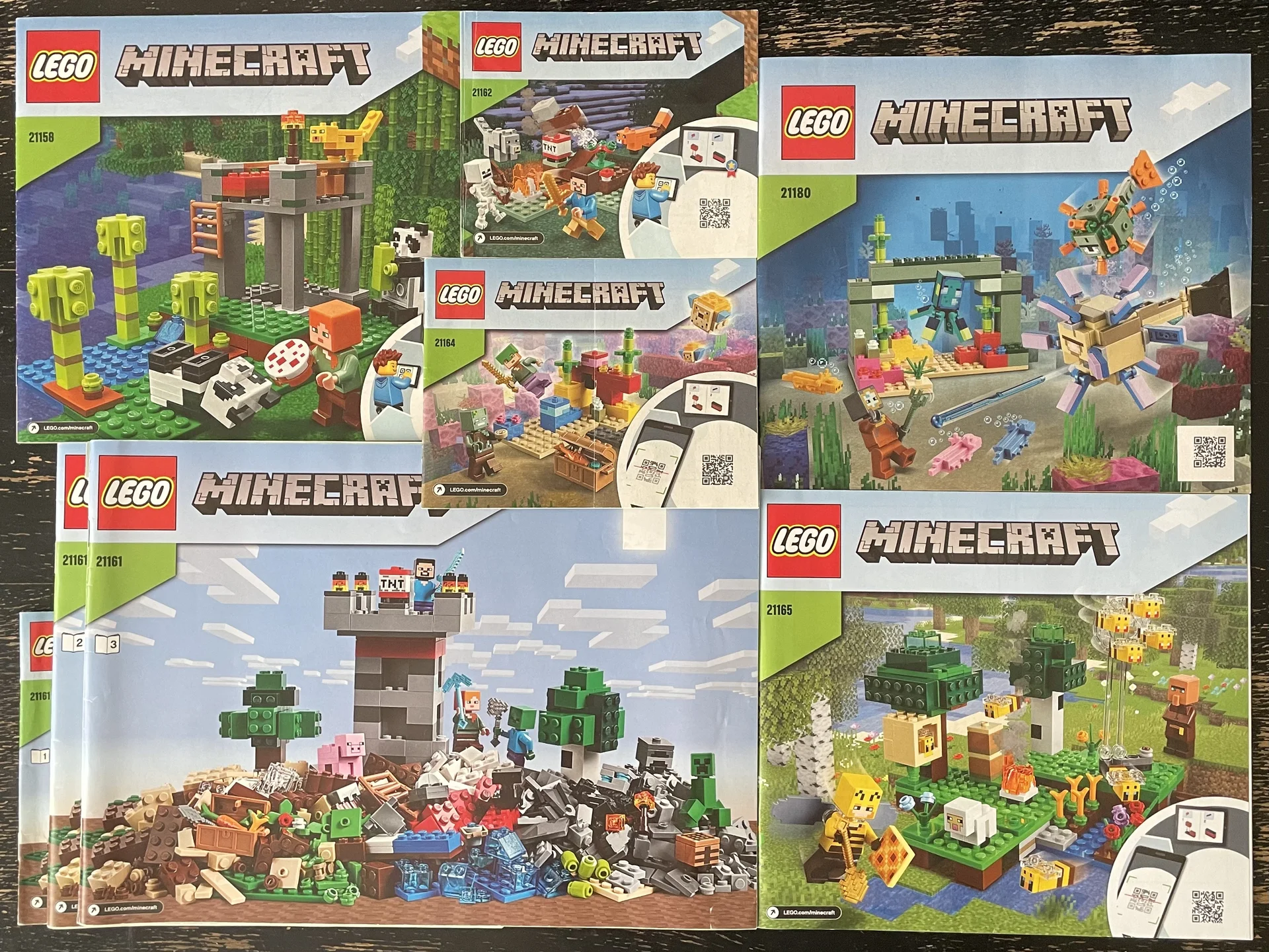 Lego minecraft 21161 21158 21180 21165 21164 21162