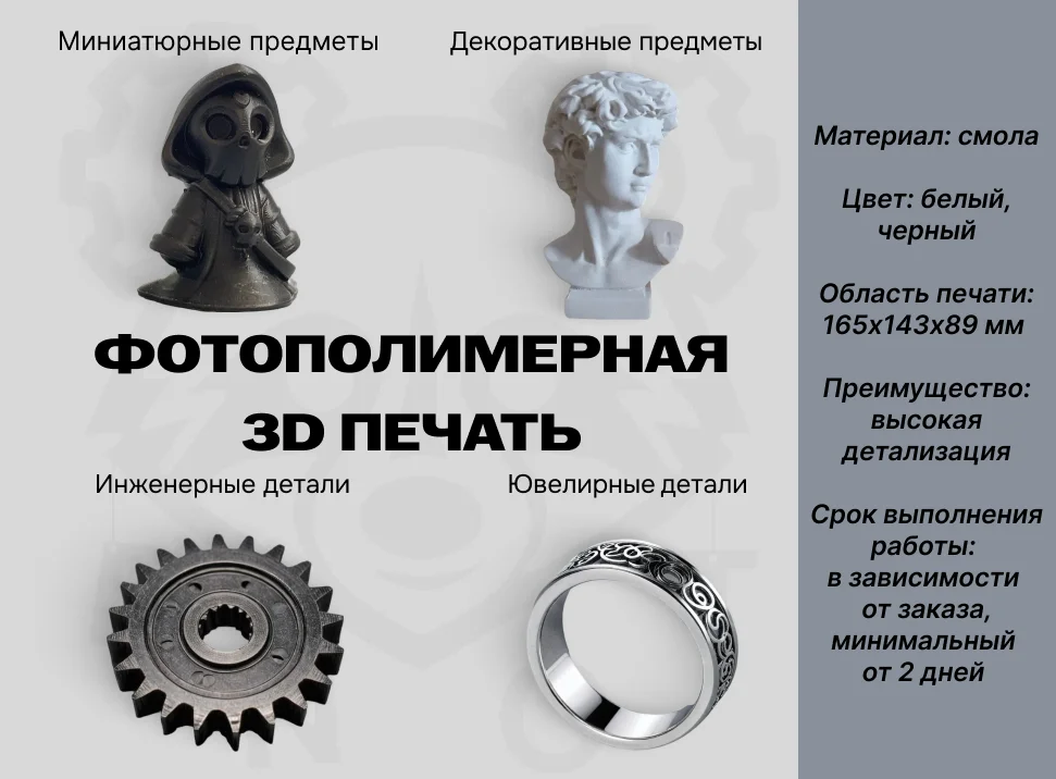 Фотополимерная 3D печать, 3D печать - изображение 1