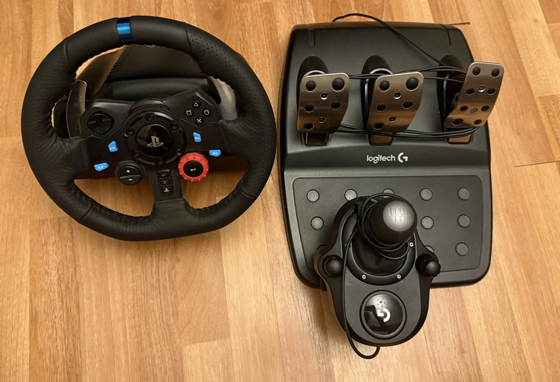 руль с педалями logitech g29 - миниатюра 2