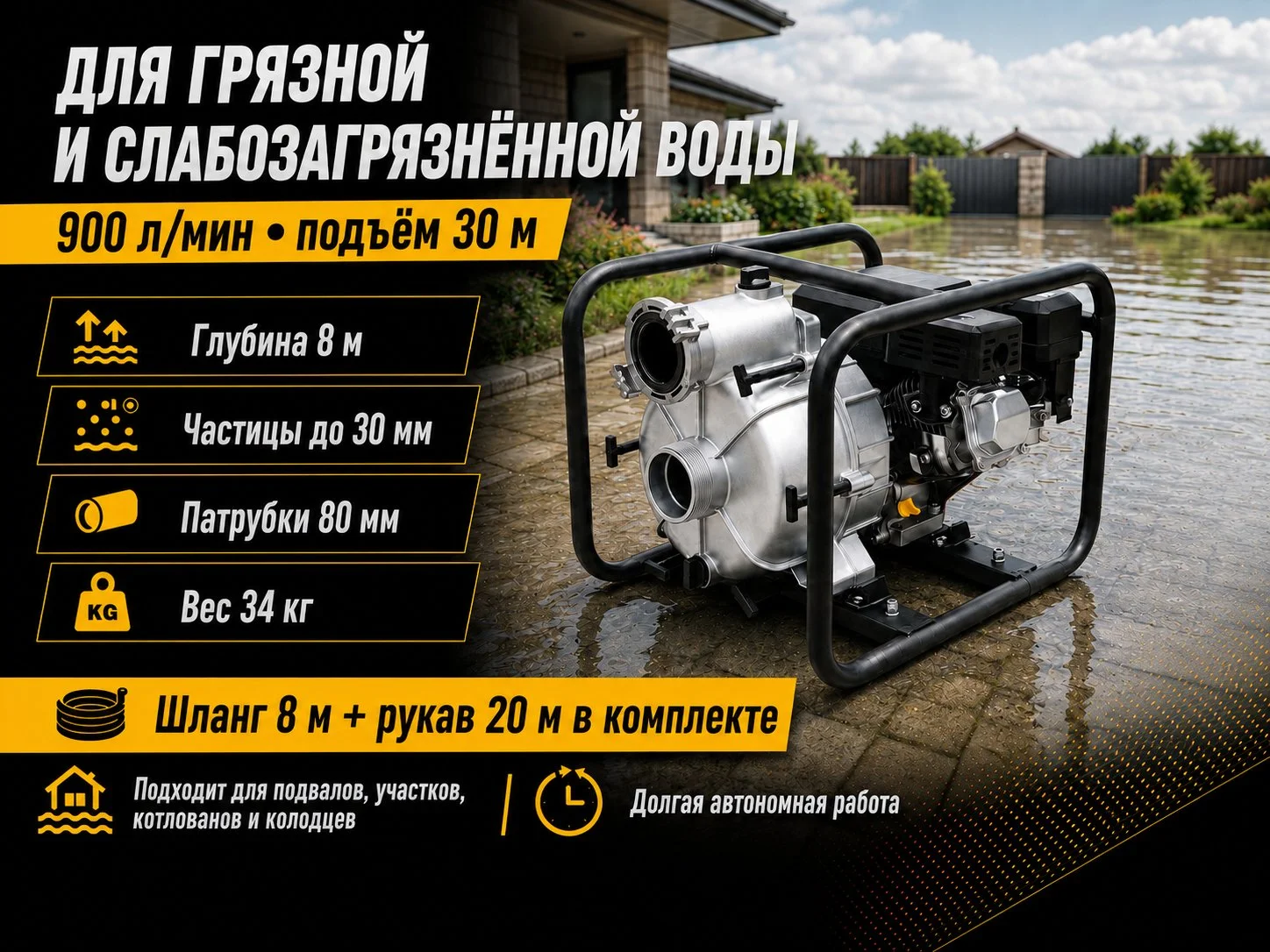 Помпа для откачки воды - миниатюра 2