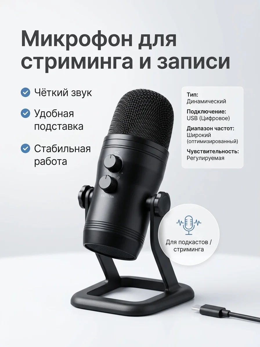 микрофон FIFINE K690 - изображение 1