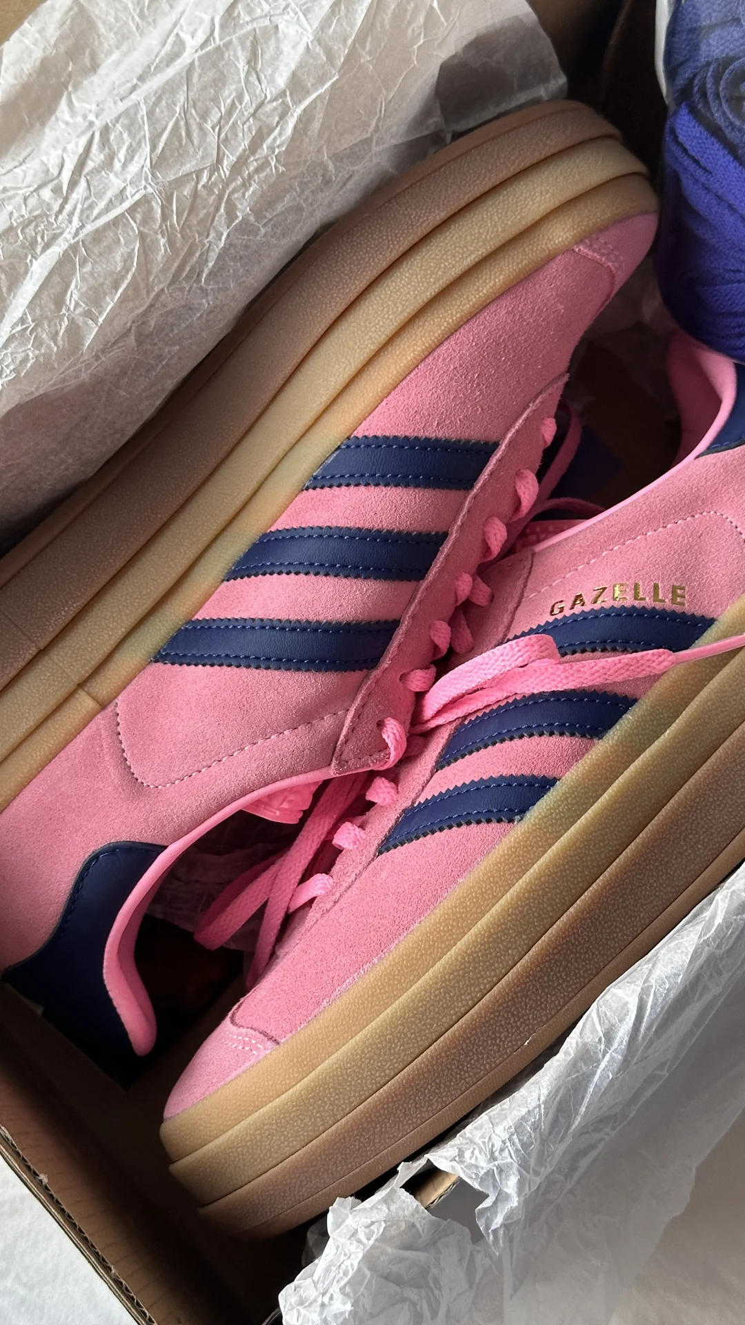 adidas gazelle на платформе оригинал - миниатюра 2